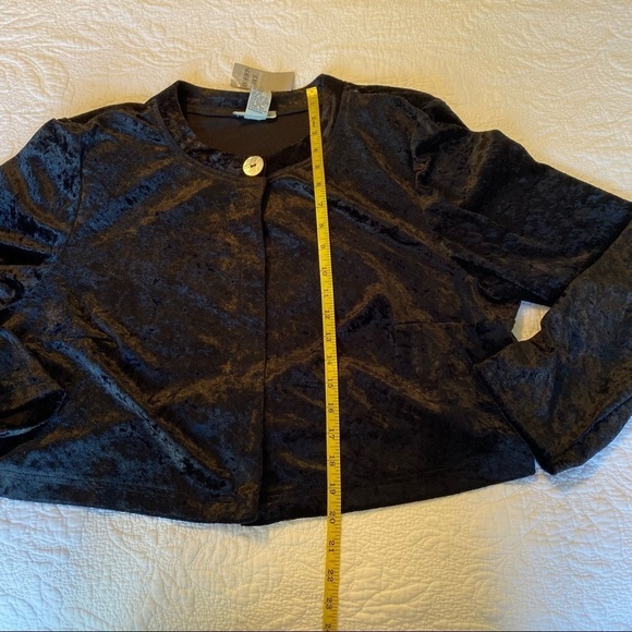 The Avenue Vintage NWT Velvet Black Jacket - 18 - Picture 10 of 11